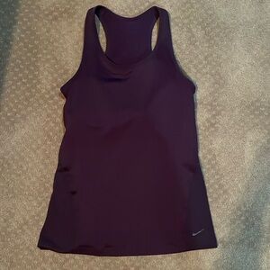 Nike Slim fit Dri-Fit tank with built in bra.